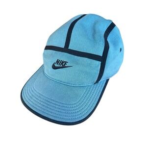 Nike AW84 Tech Fleece 5 Panel Blue Hat Unisex 611751-440 Adjustable Pre-Owned
